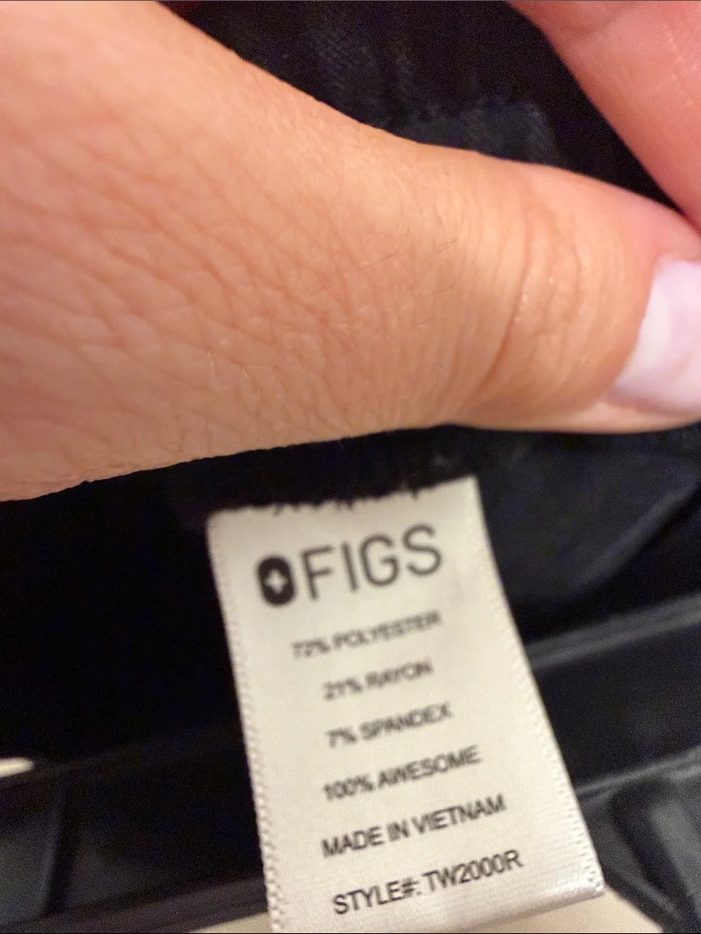 Figs Women’s Black Drawstring Scrubs